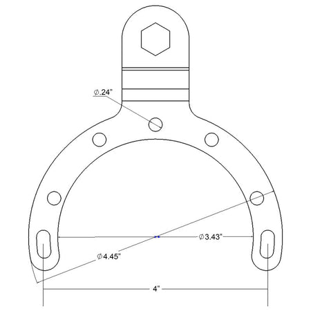 Ram Large Gas Tank Ball Base for Motorcycles | RAM - B - 411U - MojoMotoSport.com