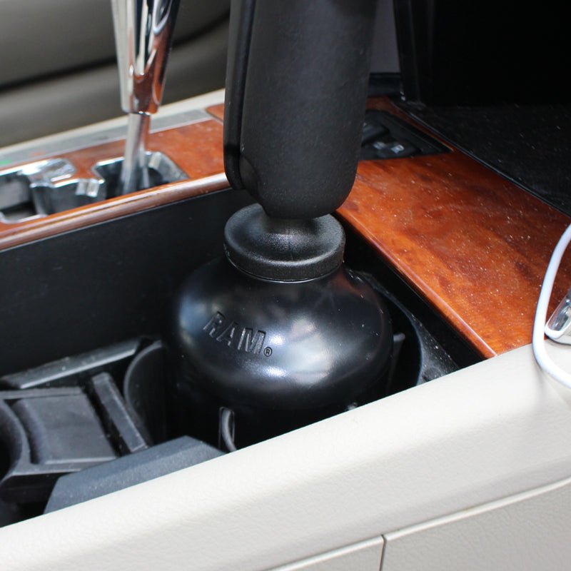 Ram Stubby Cup Holder Ball Base w/ 1" Ball | RAP - B - 299 - 4U - MojoMotoSport.com