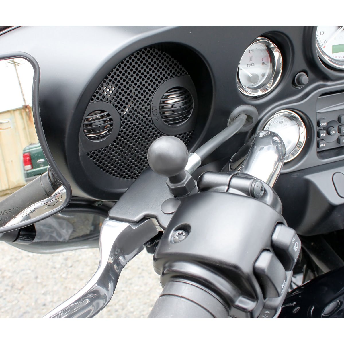 Ram Tough - Ball Mirror Base for Harley - Davidson | RAP - B - 379 - HA1U - MojoMotoSport.com