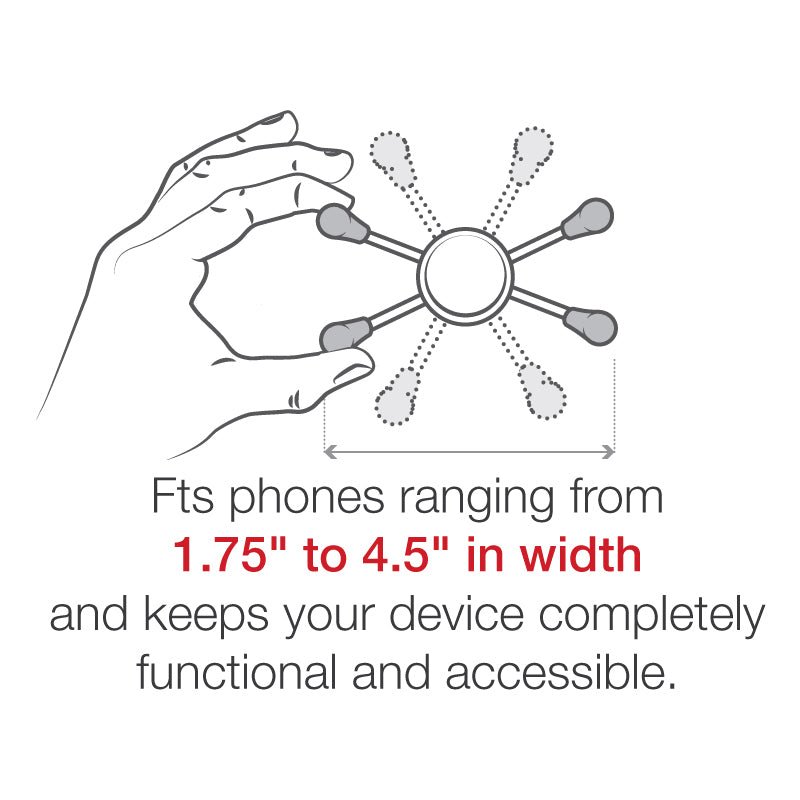 Ram X - Grip Large Phone Mount w/ Motorcycle Fork Stem Base | RAM - B - 176 - A - UN10U - MojoMotoSport.com