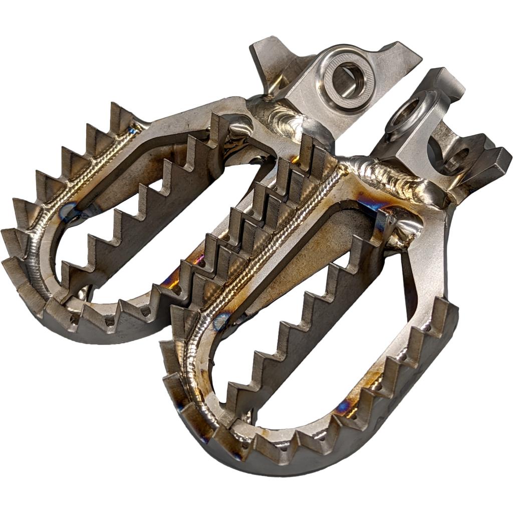 Raptor Titanium Foot Pegs Yamaha YZ450F 2023 - UP | RX013 - MojoMotoSport.com