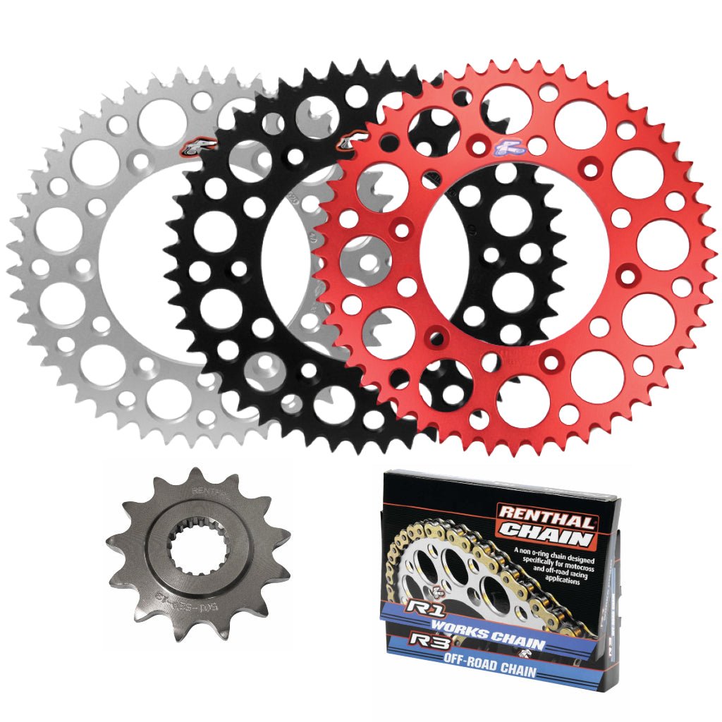 Renthal Chain & Ultralight Sprocket Kit Honda CR125/CRF250R/X - MojoMotoSport.com