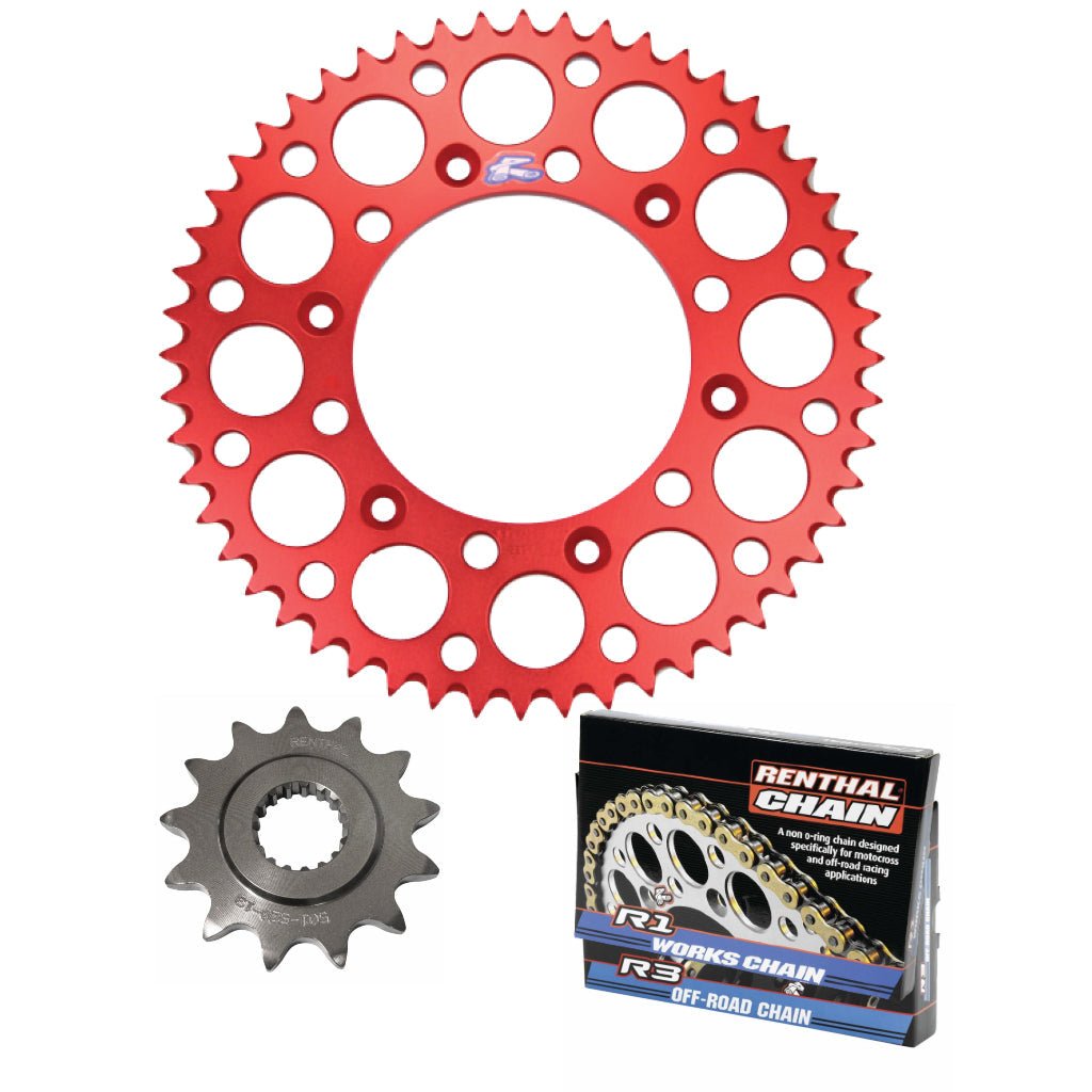 Renthal Chain & Ultralight Sprocket Kit Honda CR/CRF 250 - 500cc '88 - '23 - MojoMotoSport.com