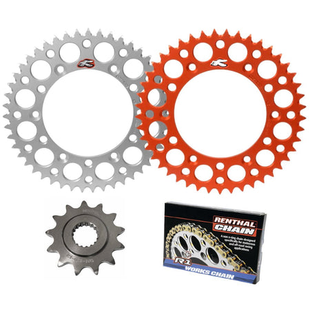 Renthal Chain & Ultralight Sprocket Kit KTM 65cc '98 - 08 - MojoMotoSport.com