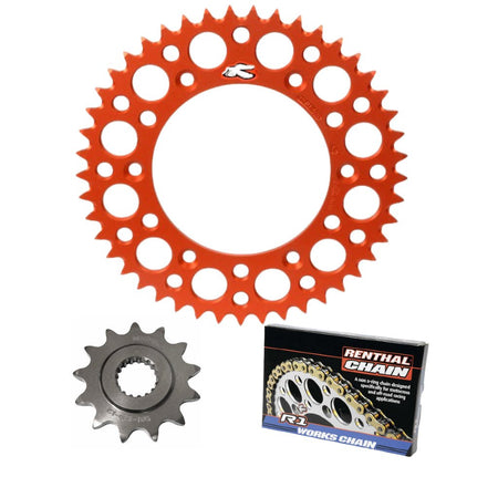 Renthal Chain & Ultralight Sprocket Kit KTM 65cc '98 - 08 - MojoMotoSport.com