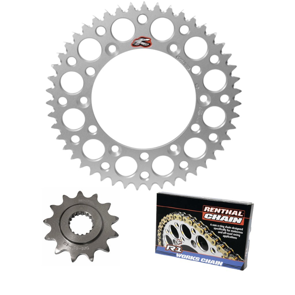 Renthal Chain & Ultralight Sprocket Kit KTM/Husqvarna 85cc '04 - 17 - MojoMotoSport.com