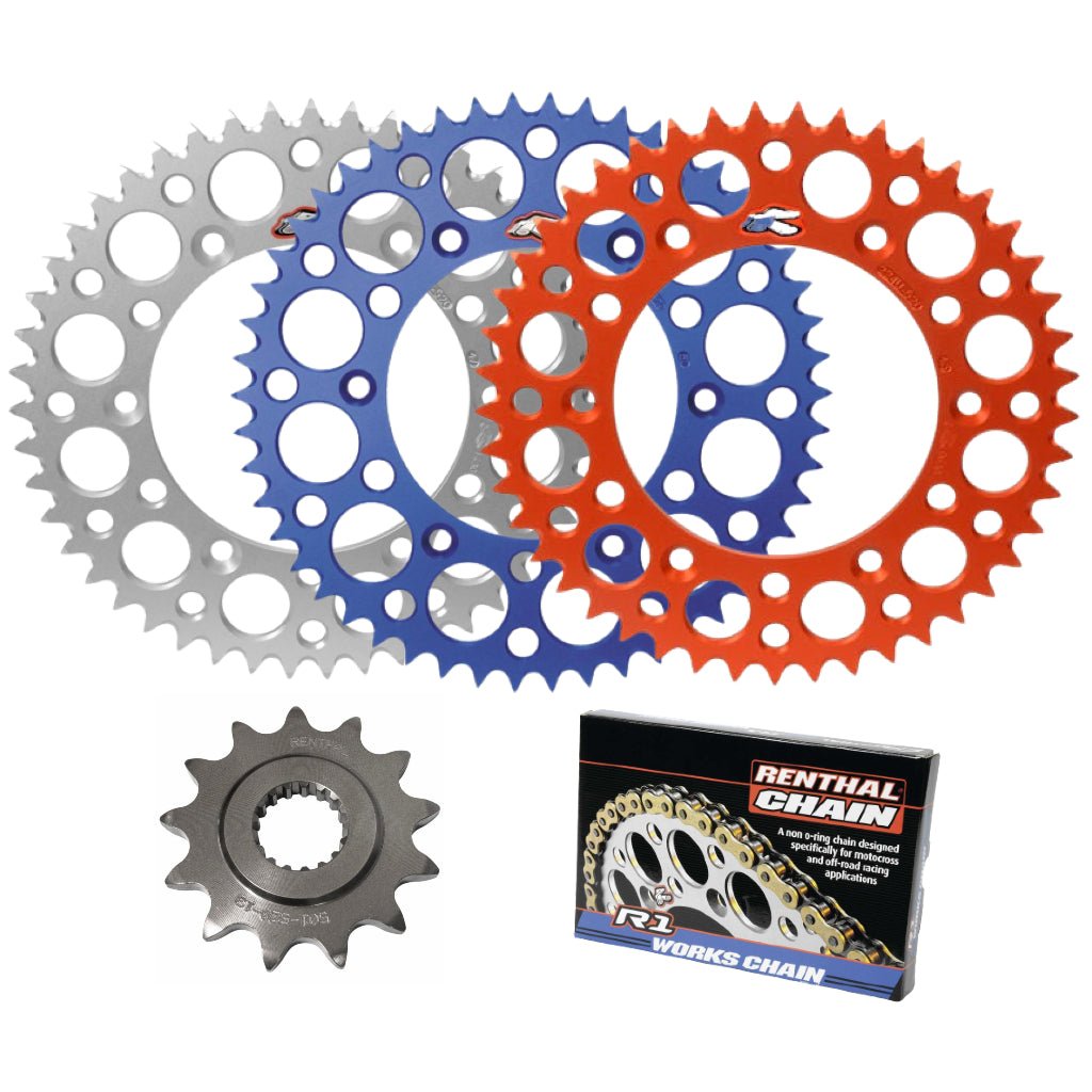 Renthal Chain & Ultralight Sprocket Kit KTM/Husqvarna/GasGas 85cc '18 - 23 - MojoMotoSport.com