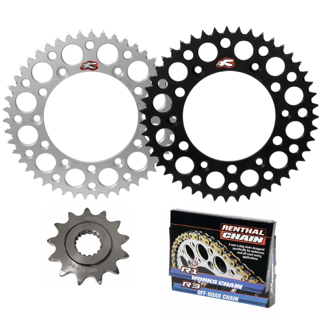 Renthal Chain & Ultralight Sprocket Kit Suzuki RM(Z) 125/250 '86 - 12 - MojoMotoSport.com