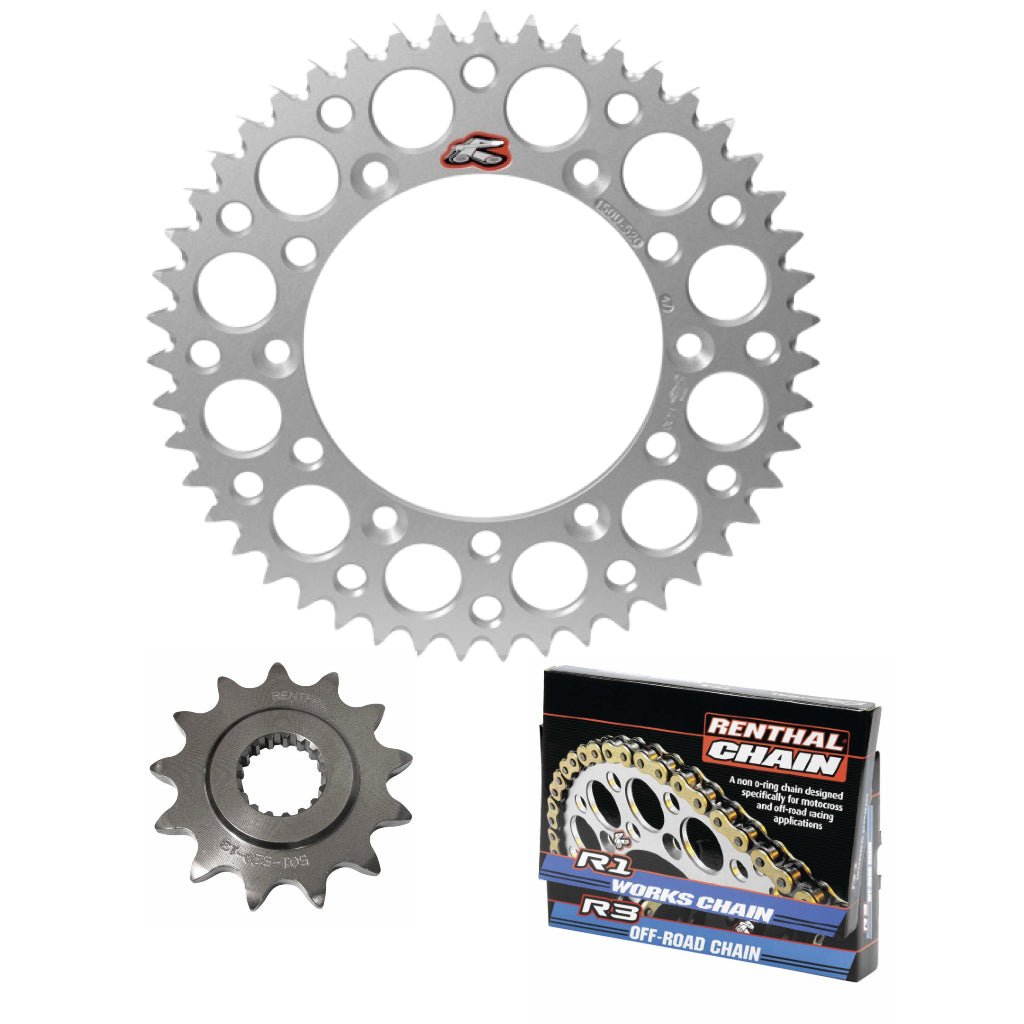 Renthal Chain & Ultralight Sprocket Kit Yamaha YZ/WR 125/250F/X '01 - UP - MojoMotoSport.com