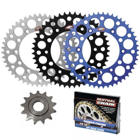 Renthal Chain & Ultralight Sprocket Kit Yamaha YZ/WR250 - 450F/X '98 - 22 - MojoMotoSport.com