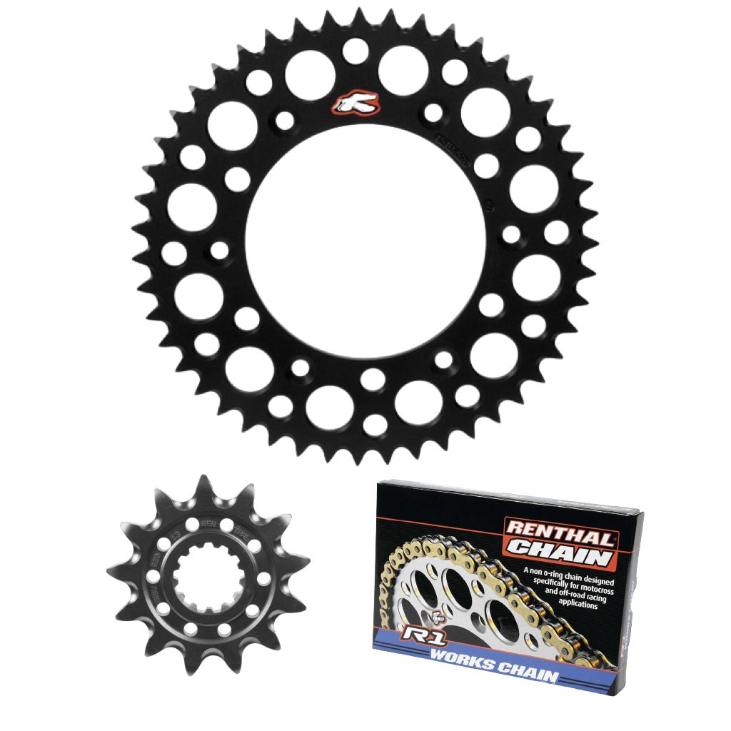 Renthal Ultralight Works Chain & Sprocket Kit Yamaha WR426F / WR450F / YZ250 / YZ250X / YZ450F / YZ450FX 1998 - on - MojoMotoSport.com