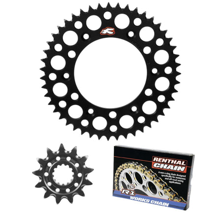 Renthal Ultralight Works Chain & Sprocket Kit Yamaha WR426F / WR450F / YZ250 / YZ250X / YZ450F / YZ450FX 1998 - on - MojoMotoSport.com