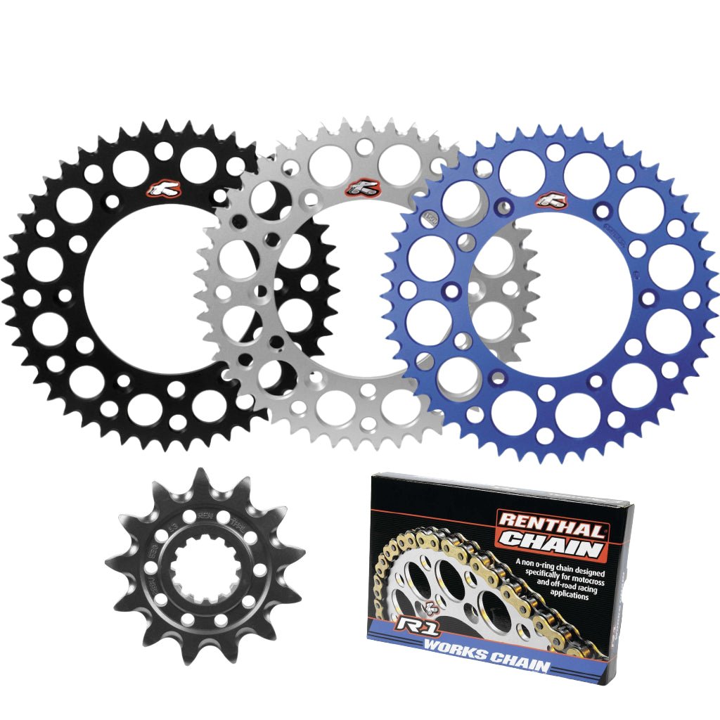Renthal Ultralight Works Chain & Sprocket Kit Yamaha WR426F / WR450F / YZ250 / YZ250X / YZ450F / YZ450FX 1998 - on - MojoMotoSport.com