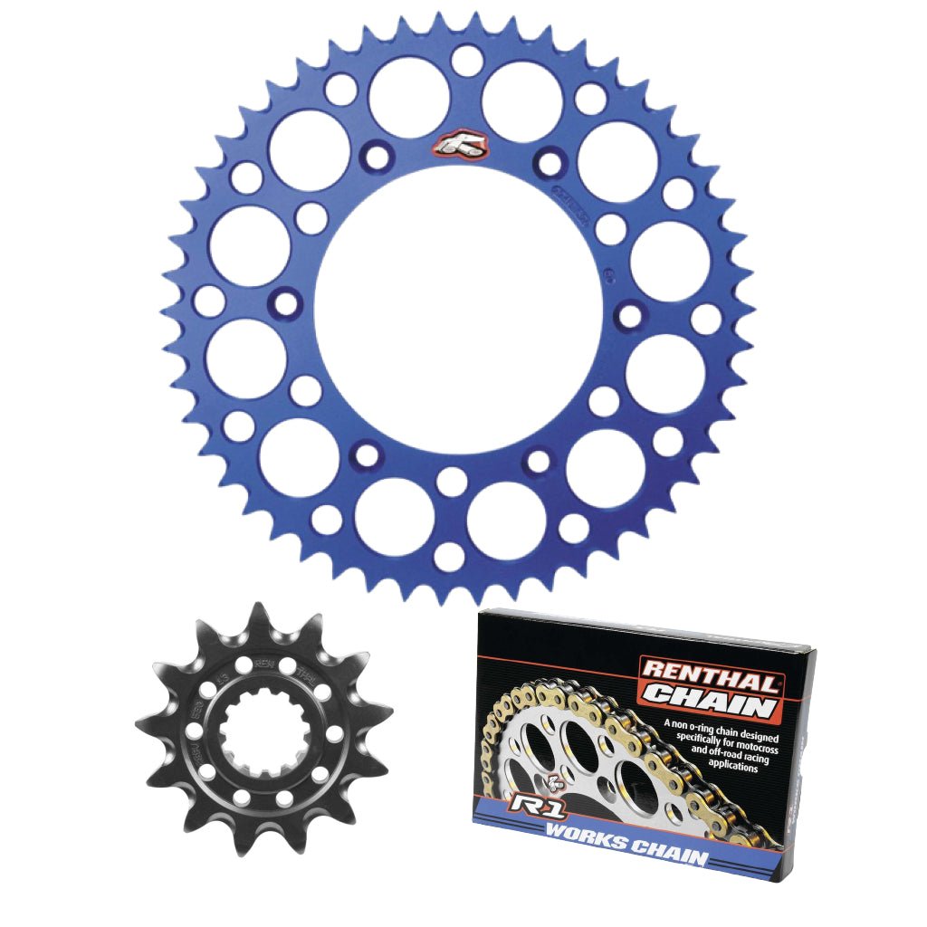 Renthal Ultralight Works Chain & Sprocket Kit Yamaha WR426F / WR450F / YZ250 / YZ250X / YZ450F / YZ450FX 1998 - on - MojoMotoSport.com