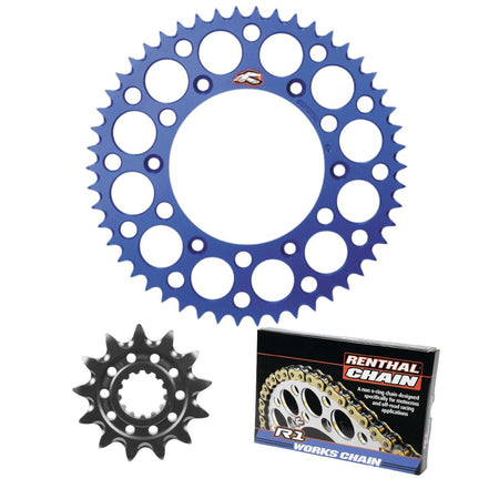 Renthal Ultralight Works Chain & Sprocket Kit Yamaha WR426F / WR450F / YZ250 / YZ250X / YZ450F / YZ450FX 1998 - on - MojoMotoSport.com