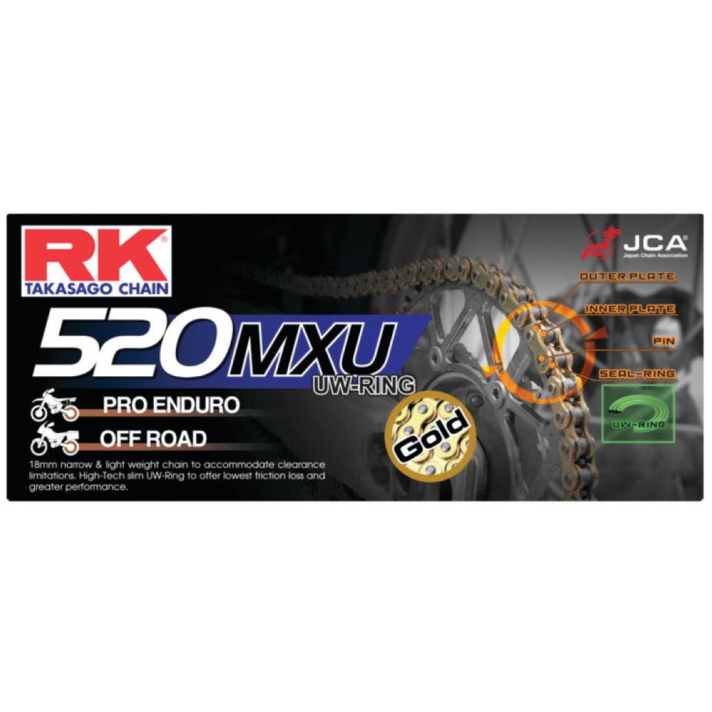 RK Chains - 520 MXU Chain - MojoMotoSport.com