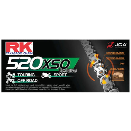 RK Chains - 520 XSO Chain - MojoMotoSport.com