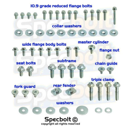 Specbolt Yamaha YZ/YZF Spec - Pak Factory Fastener Kit | SP - YAM - YZYZF - MojoMotoSport.com