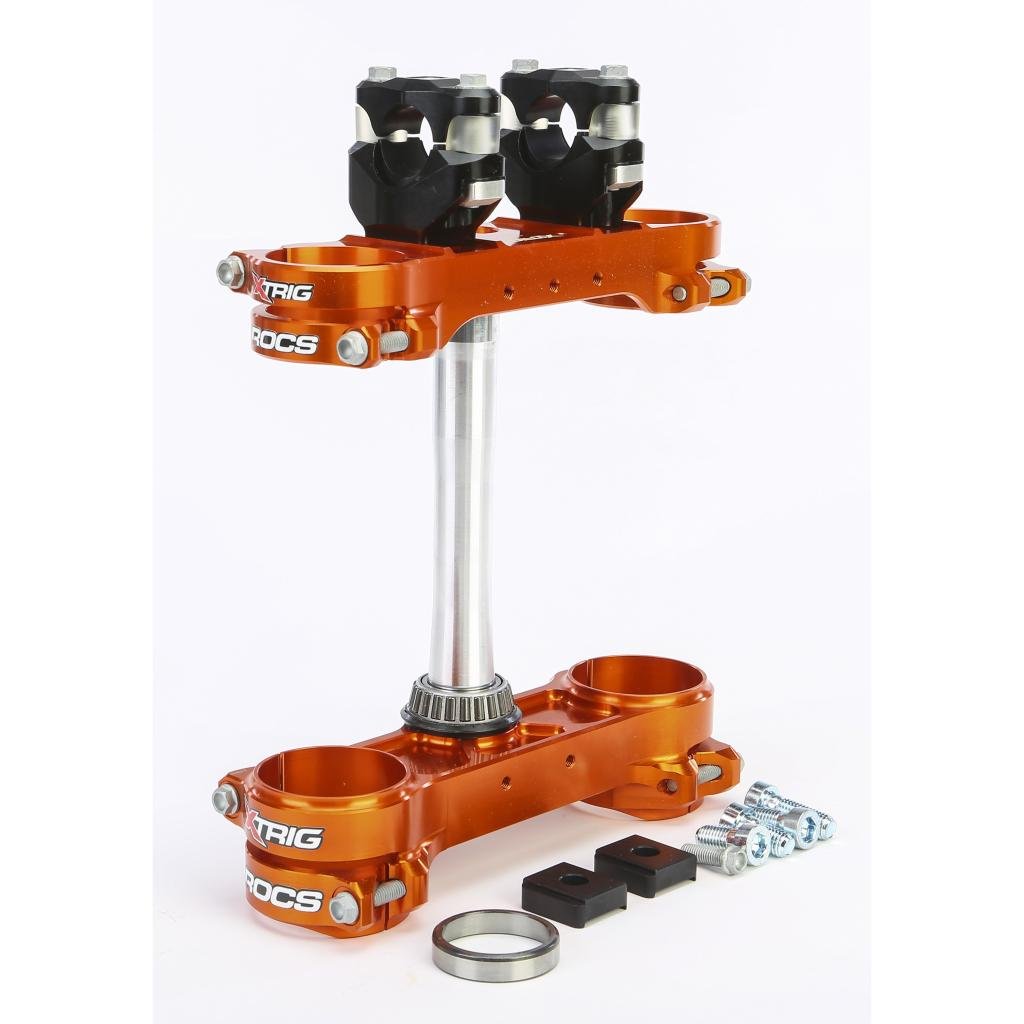 X - Trig Rocs Tech Clamp Set Orange Ktm 20Mm | 501340501101 - MojoMotoSport.com