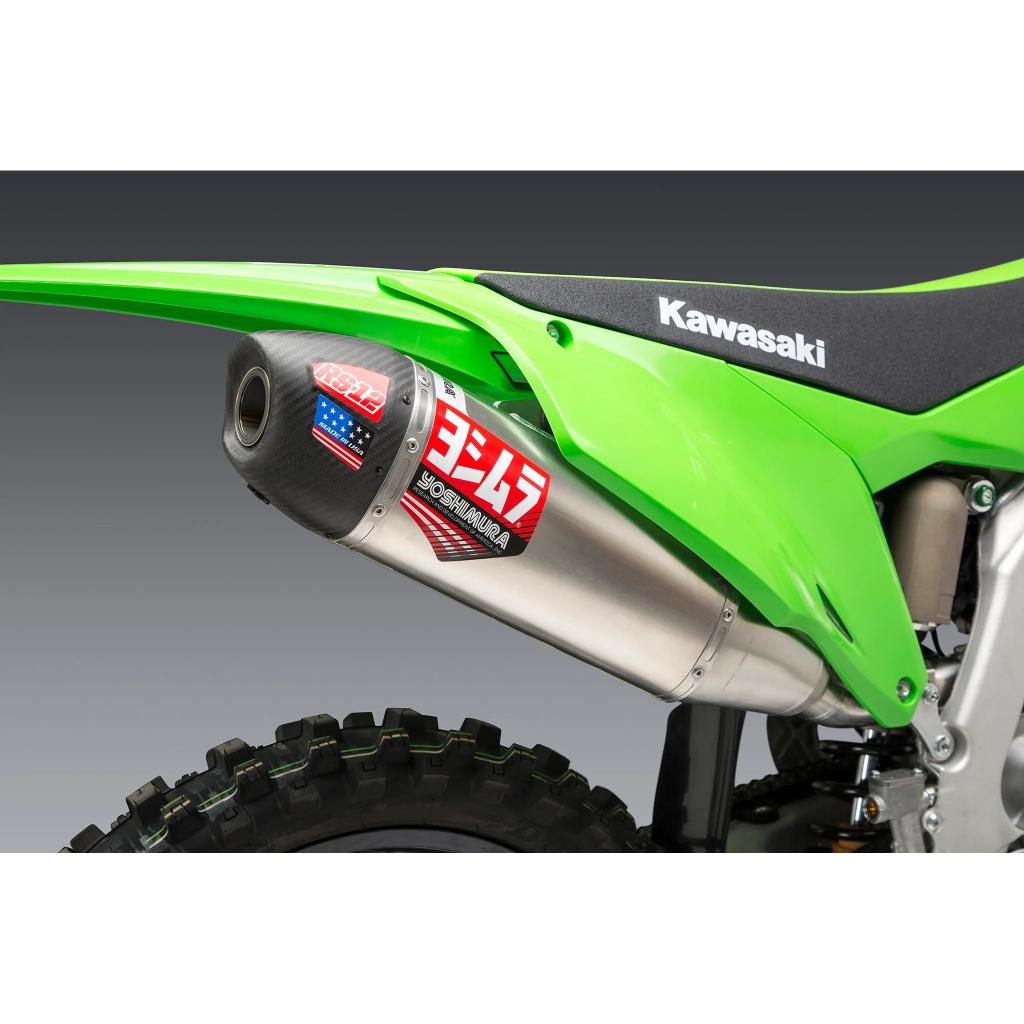 Yoshimura RS - 12 Signature Series Exhaust 2021 - UP Kawasaki KX250/X | 242940S320 - MojoMotoSport.com