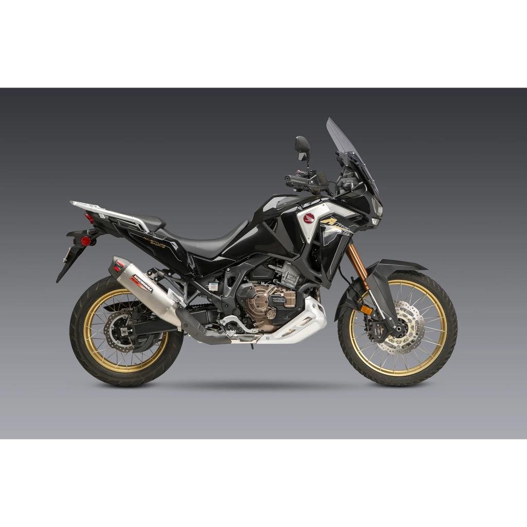 Yoshimura RS - 12 Stainless Muffler 2020 - 22 Honda Africa Twin | 12401BS520 - MojoMotoSport.com