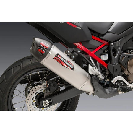 Yoshimura RS - 12 Stainless Muffler 2020 - 22 Honda Africa Twin | 12401BS520 - MojoMotoSport.com