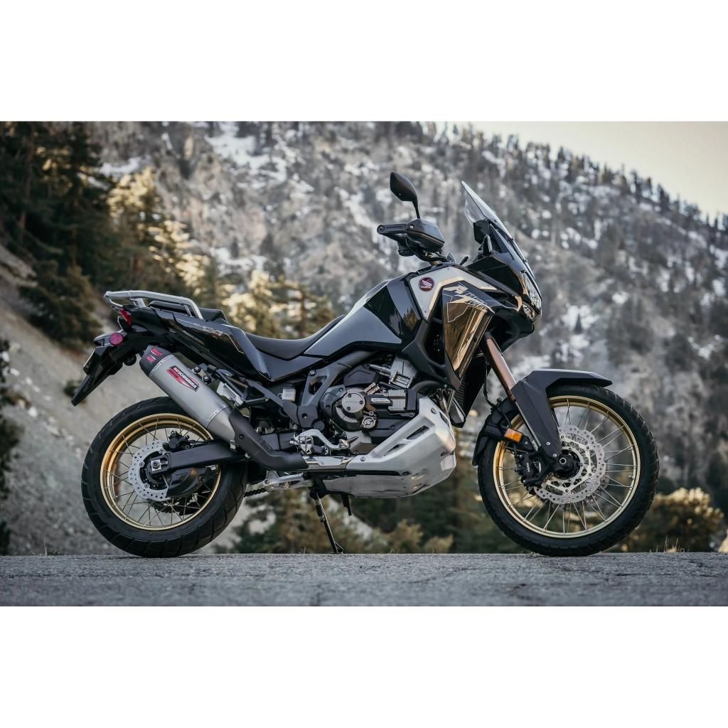 Yoshimura RS - 12 Stainless Muffler 2020 - 22 Honda Africa Twin | 12401BS520 - MojoMotoSport.com