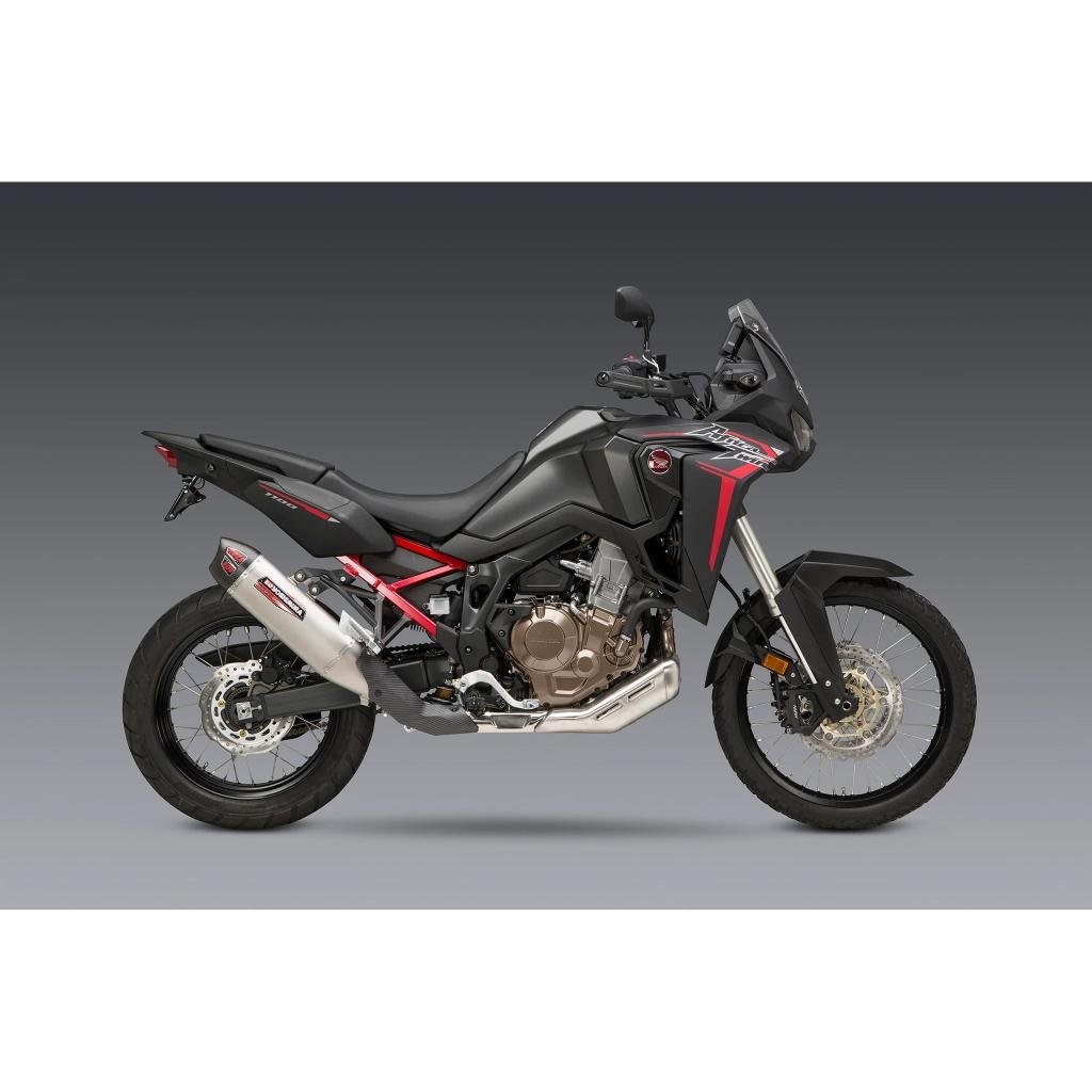 Yoshimura RS - 12 Stainless Muffler 2020 - 22 Honda Africa Twin | 12401BS520 - MojoMotoSport.com