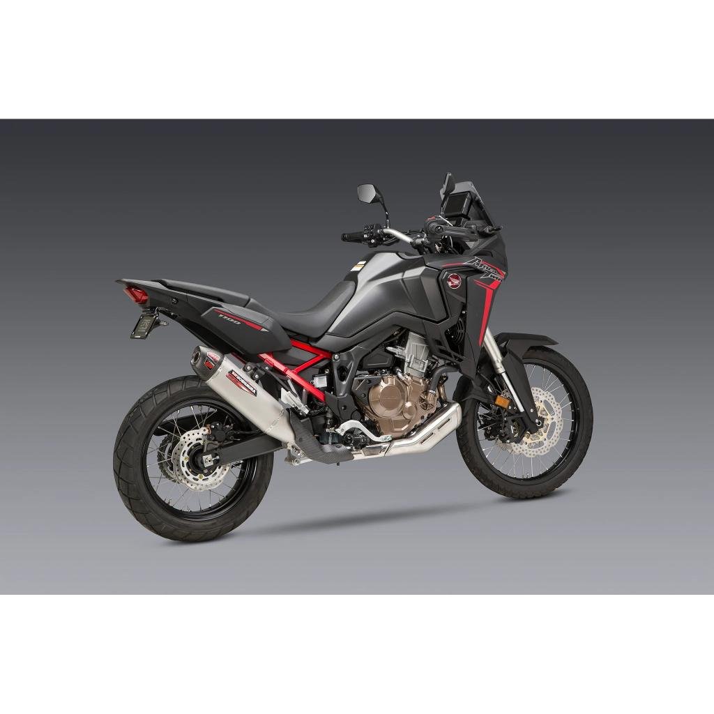 Yoshimura RS - 12 Stainless Muffler 2020 - 22 Honda Africa Twin | 12401BS520 - MojoMotoSport.com
