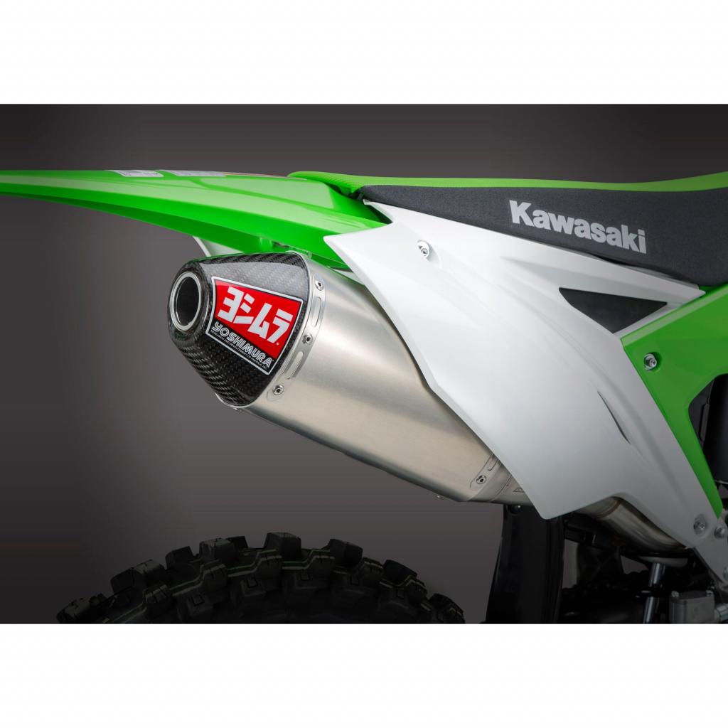 Yoshimura RS - 4 Slip - on Muffler 2017 - 20 Kawasaki KX250F | 242932D320 - MojoMotoSport.com