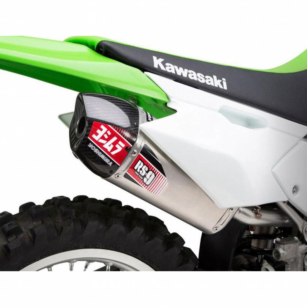 Yoshimura RS - 9 Stainless Full Exhaust 2011 - 22 Kawasaki KLX140 | 24140AH320 - MojoMotoSport.com