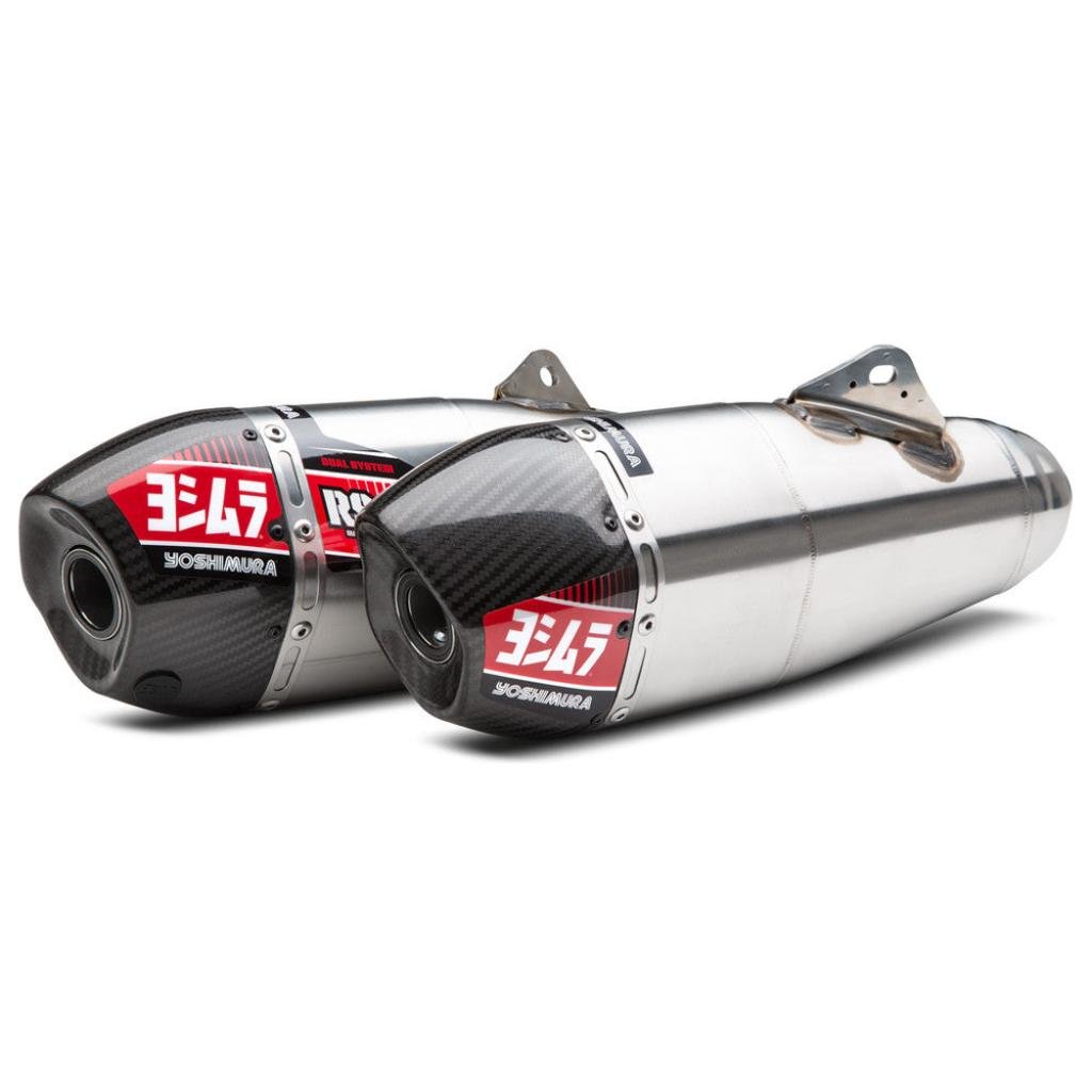 Yoshimura RS - 9T Dual Slip - On Mufflers 2017 - 18 Honda CRF450R/RX | 225832R520 - MojoMotoSport.com